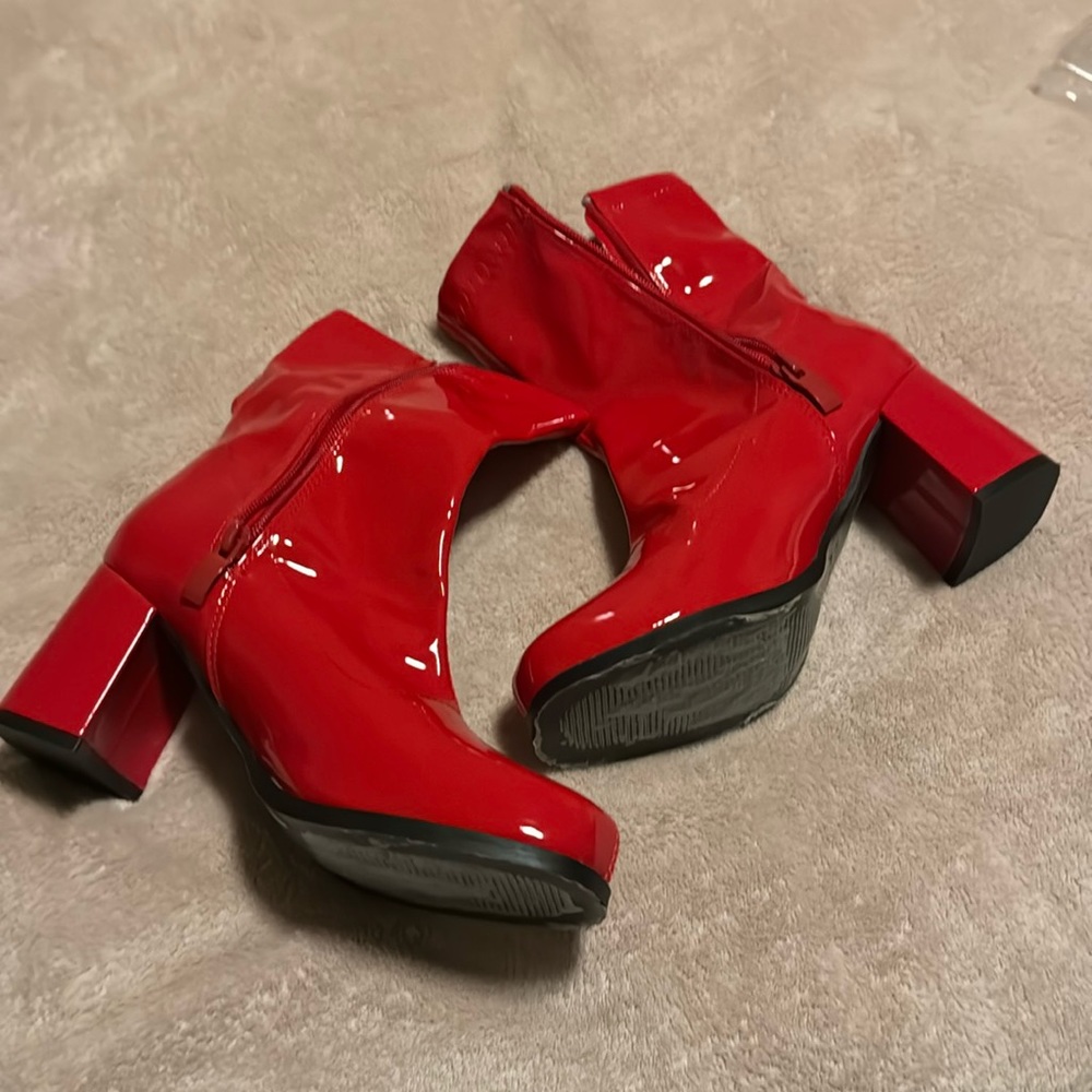 red boots worn only once